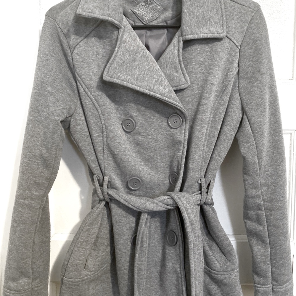 JOU JOU Women’s Grey Peacoat - Size M